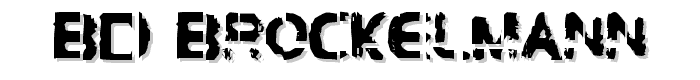 BD Brockelmann font